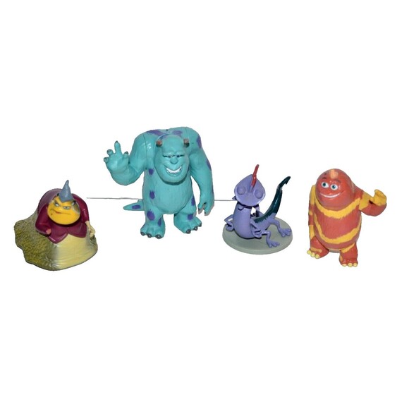 Disney Pixar Monsters Inc University Figures Playset Cake Toppers PVC 4pc - Picture 1 of 8